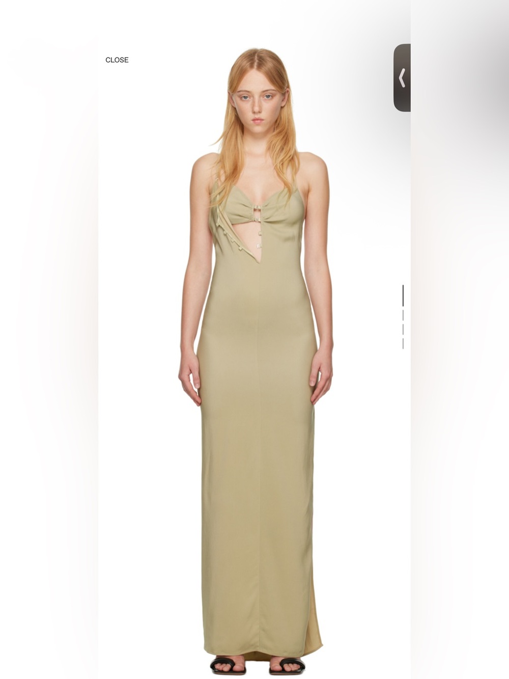 Jacquemus Le Papier La Robe Goccia Maxi Dress
